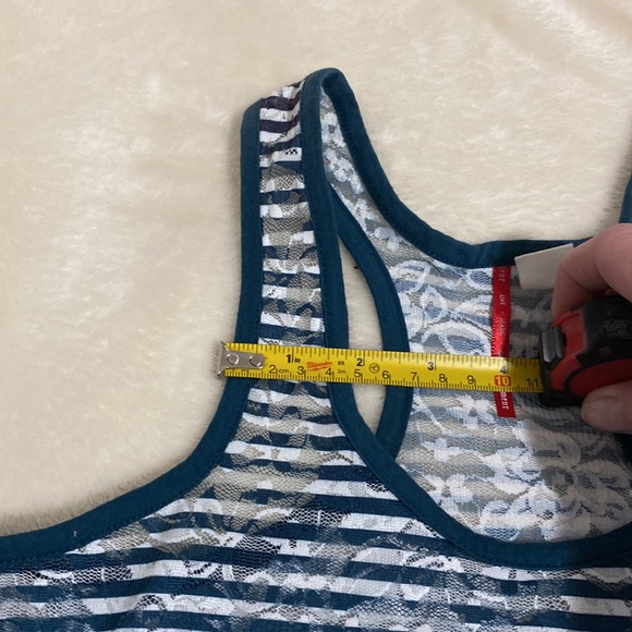 Element!! Dark teal lace, detail tank top - Picture 9 of 9